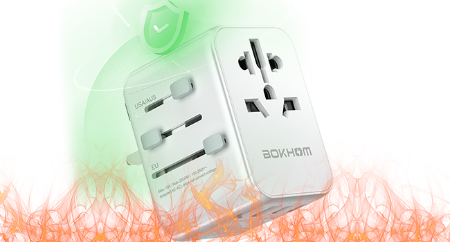 Adaptateur Voyage USB C Charge Rapide